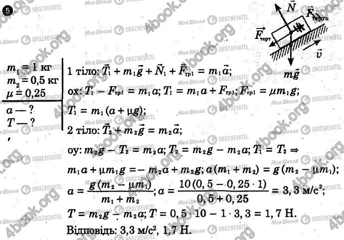 ГДЗ Физика 10 класс страница Вар4 Впр5